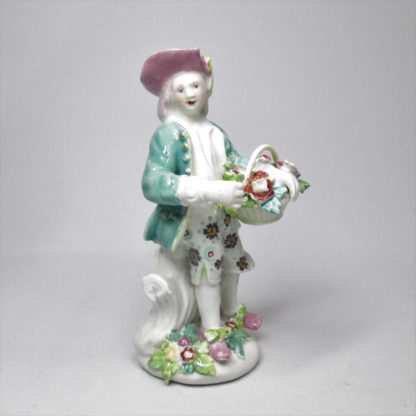 A Derby Figure of a Flower Seller - Image 2