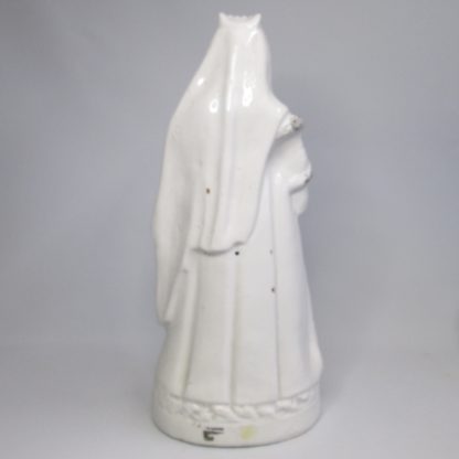 A Large Staffordshire figure of Queen Victoria, white and gilt version, wearing an ermine edge cloak.  Circa 1840 - Image 3