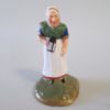 A pair of miniature Staffordshire figures of an old man and woman. Circa 1880. - Image 5