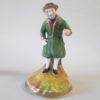 A pair of miniature Staffordshire figures of an old man and woman. Circa 1880. - Image 6