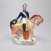Two Victorian Staffordshire equestrian figures of Marshall Arnaud and Lord Raglan both well coloured  and painted by the same decorator. Circa 1855. - Image 4