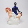 Two Victorian Staffordshire equestrian figures of Marshall Arnaud and Lord Raglan both well coloured  and painted by the same decorator. Circa 1855. - Image 6