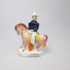 Two Victorian Staffordshire equestrian figures of Marshall Arnaud and Lord Raglan both well coloured  and painted by the same decorator. Circa 1855. - Image 8