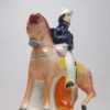 Two Victorian Staffordshire equestrian figures of Marshall Arnaud and Lord Raglan both well coloured  and painted by the same decorator. Circa 1855. - Image 11