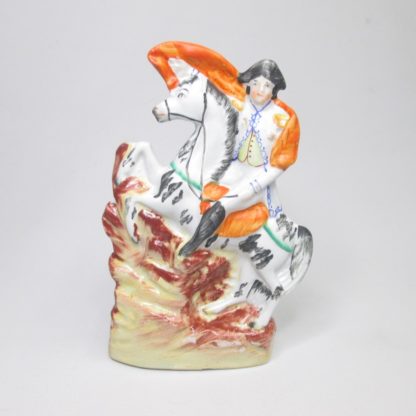 A Victorian Staffordshire equestrian figure of Napoleon on his horse Marengo. Circa 1850 - Image 4