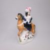 A Staffordshire figure of probably Queen Victoria on a horse with her dog at the horse's feet, possibly Dash.  Circa 1850 - Image 4
