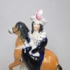 A Staffordshire figure of probably Queen Victoria on a horse with her dog at the horse's feet, possibly Dash.  Circa 1850 - Image 13