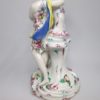 A Bow candlestick figure of Cupid and Flora the "Goddess of flowers" and the season of spring time, Circa 1758. - Image 12