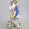 A Bow candlestick figure of Cupid and Flora the "Goddess of flowers" and the season of spring time, Circa 1758. - Image 11