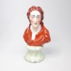 A Kent Staffordshire pottery bust of John Locke, Philosopher and Physician know as the father of liberalism Circa, 1900.