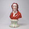 A Kent Staffordshire pottery bust of John Locke, Philosopher and Physician know as the father of liberalism Circa, 1900. - Image 3