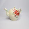 A small Creamware teapot and cover made at Cockpit Hill pottery works, Derby with hand decorated rose, leaves, cherries and other flowers. . Circa. 1765. - Image 3