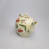 A small Creamware teapot and cover made at Cockpit Hill pottery works, Derby with hand decorated rose, leaves, cherries and other flowers. . Circa. 1765. - Image 5