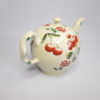 A small Creamware teapot and cover made at Cockpit Hill pottery works, Derby with hand decorated rose, leaves, cherries and other flowers. . Circa. 1765. - Image 9