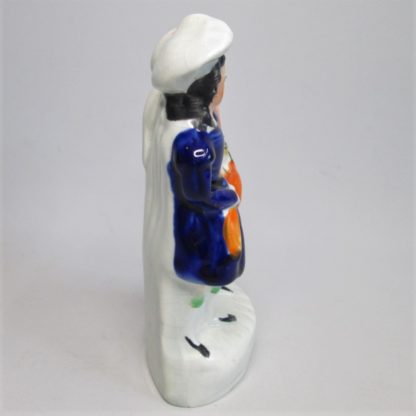 A Staffordshire Pottery figure of two children the girl with a cat and feeding a parrot, the boy holding the cats paw Circa, 1860. - Image 6