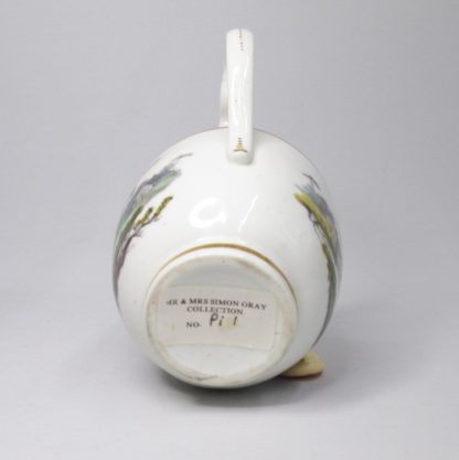 A Pinxton Cream Jug ,painted on each side with landscapes pattern 218 in gold probably by John Cutt Circa 1796-1813 - Image 9