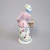 A Bow Porcelain Figure of a Lady Standing with a basket of flowers over her right arm and is representing the season of spring.  Circa 1760 - Image 5