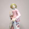 A Bow Porcelain Figure of a Lady Standing with a basket of flowers over her right arm and is representing the season of spring.  Circa 1760 - Image 9