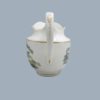 A Pinxton creamer, painted in polychrome with rural landscapes to either side and gilt border lines. Pattern 218. Circa 1796 to1813 - Image 4