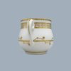 A Derby bell shaped custard cup with gilded dentil design to the rim by Master gilder Thomas Soar . Circa 1785 to 1795 - Image 6